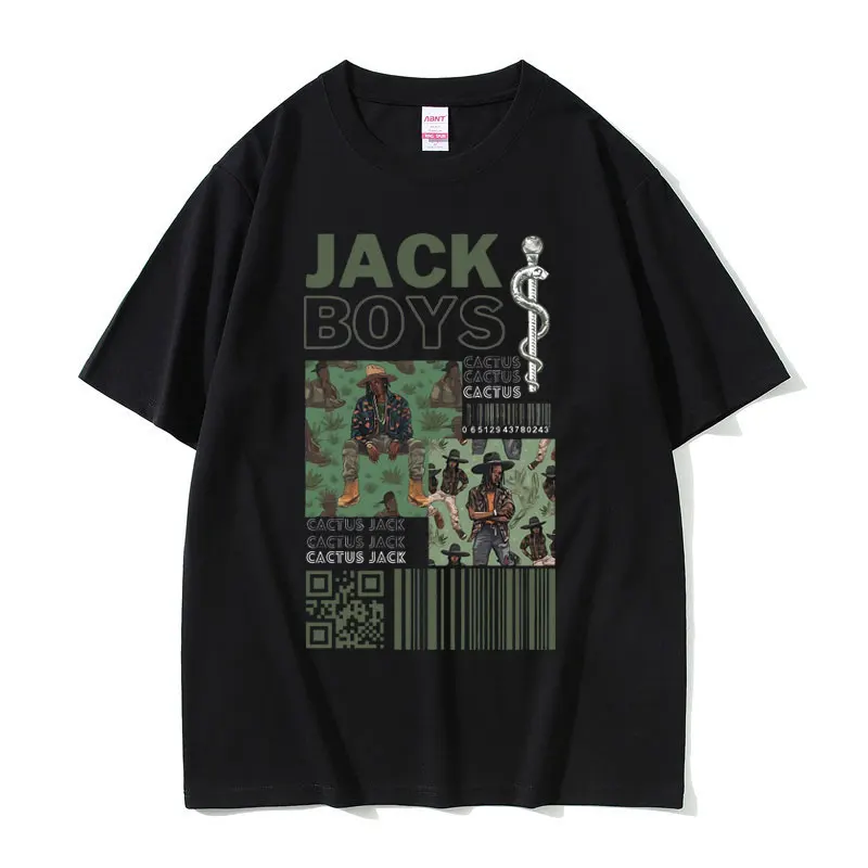 

Limited Edition Cactus Jack Tshirt Male Asap Rocky T Shirts Men Fashion Loose T-shirt Mens Hip Hop Trend Tees Man Short Sleeve