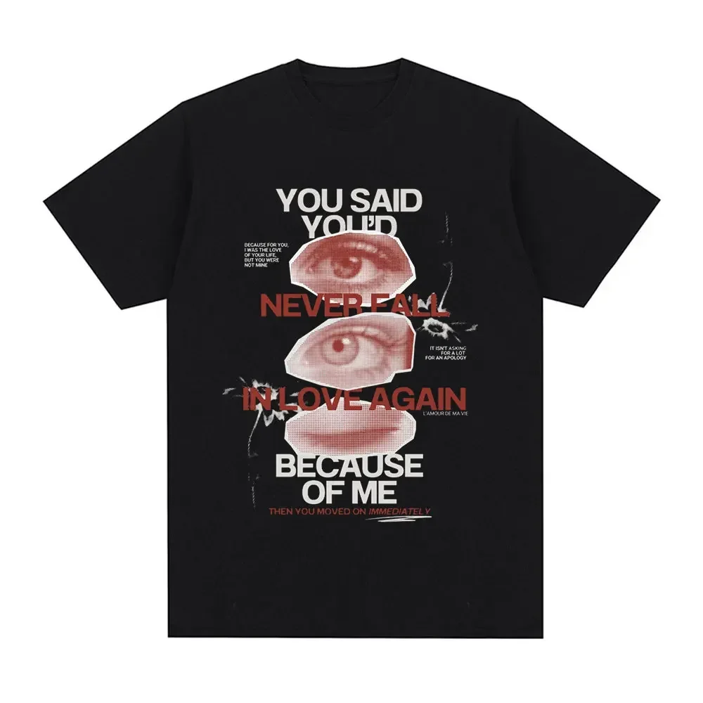 Lamour De Ma Vie Hit Me Hard and Soft Футболки Мужчины Женщины Мода Harajuku Футболка 100% Хлопок