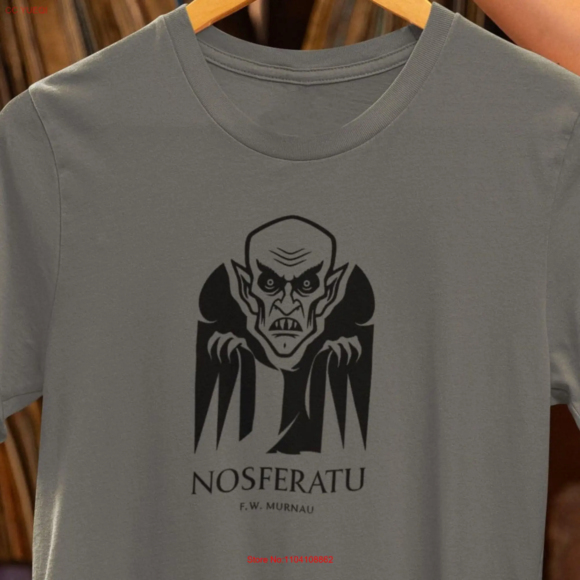 Футболка Nosferatu с винтажным ужасом старым мультяшным классическим фильмом готика