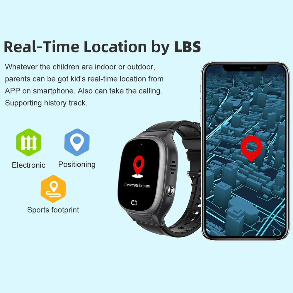 Детские Смарт-часы SOS телефон часы SmartWatch дети с сим-картой фото водостойкие IP67