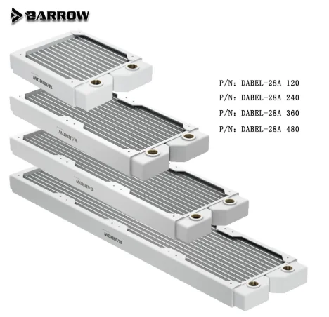 Барроу радиатор Dabel-28a 240 360 28 мм толщиной меди G1/4 