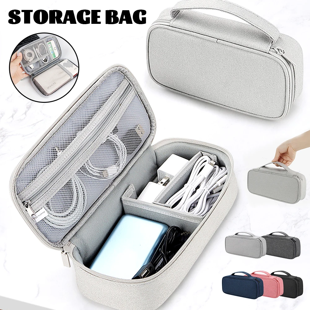 

Hot Accessories Supplies Case Cable Management Organizer Cable Winder Digital Product Zipper Storage Bag Phone Cord Protector