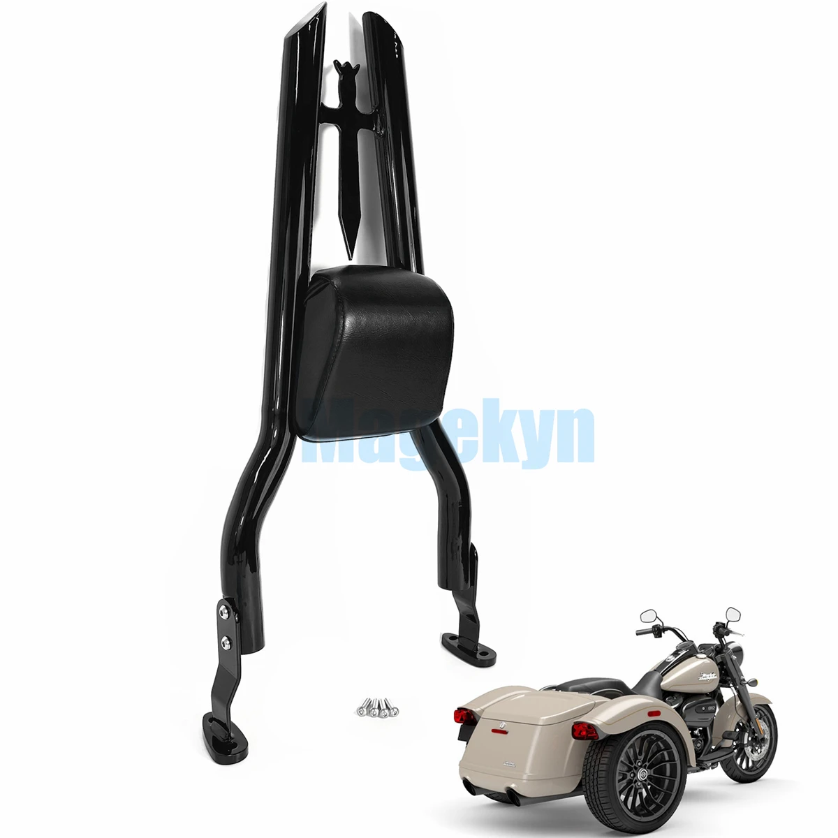 Подушка для пассажирского спинки Harley Davidson FLRT Freewheeler 2015-2020 2021 2022 2023