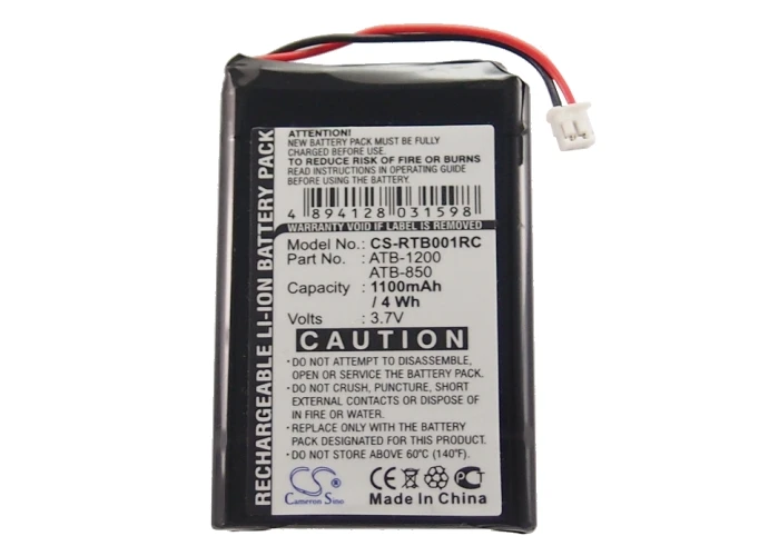

Аккумулятор CS 1100 мАч для RTI ATB-1200 RTI T2B T2Cs T2C T3