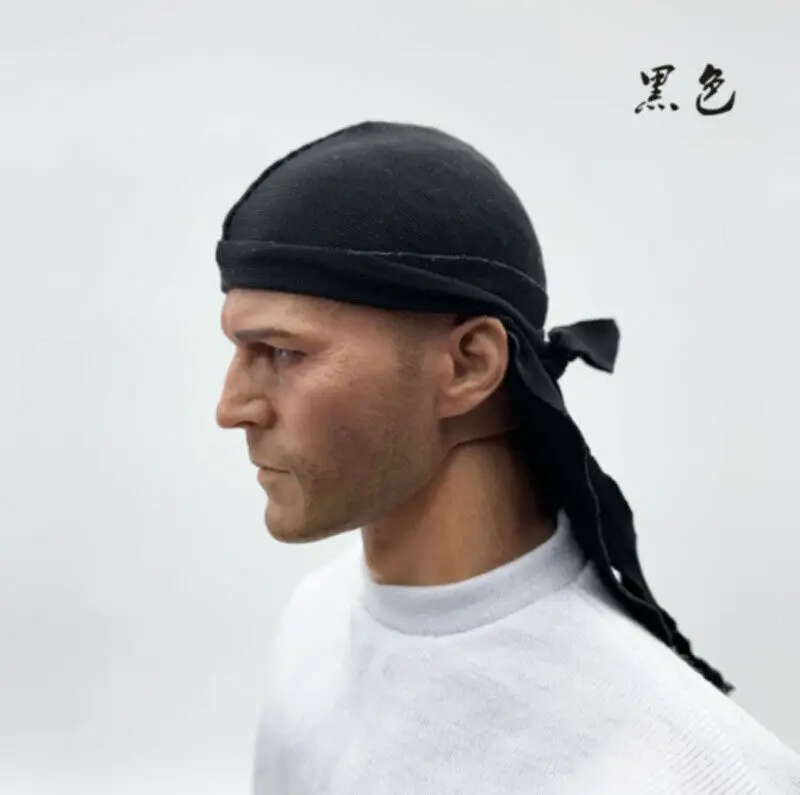 

1/6 Scale Male Black Hip Hop Scarf Hat Model for 12" Figure Body Doll