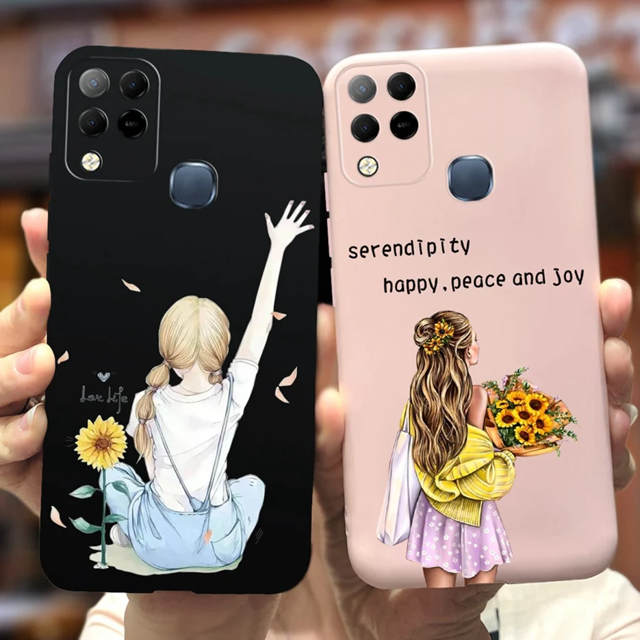 Новинка модный мультяшный чехол для Infinix Hot 10s Чехол X689 X689B X689C мягкий телефона из