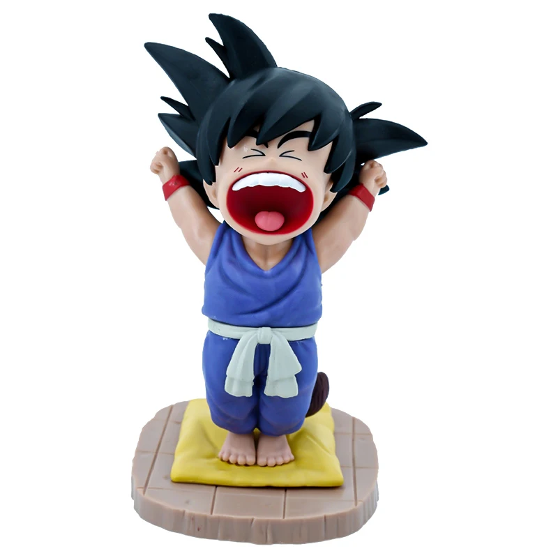 

Anime Dragon Ball Z Action Figure Childhood Son Goku Good Morning Yawn Kawaii Figurine PVC Collectible Model Toy Kid Gift