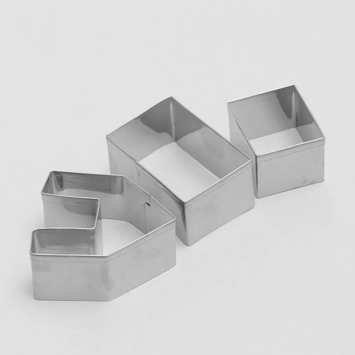 

3 Cookie Kids Christmas Stainless Steel Mini House DIY Chocolate Cookie for Cafe