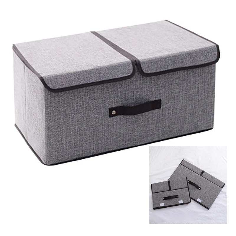 

Складные корзины с крышками для хранения, корзина с ручкой для полки