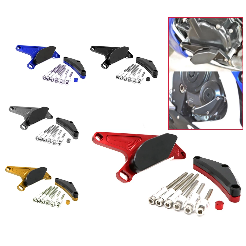 

Engine Case Stator Clutch Cover Guards Crash Pad Frame Sliders Protector For GSXR GSX-R 600 750 GSXR600 GSXR750 K5 2011-2017
