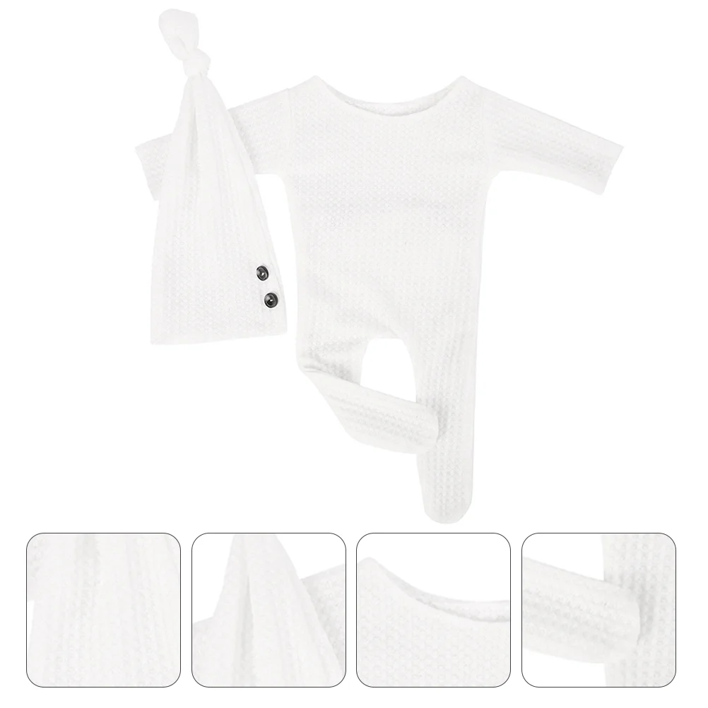 

2 Pcs Photography Jumpsuit Unique Baby Knit Romper Newborn Knitted Clothes Toddler Set Outfit