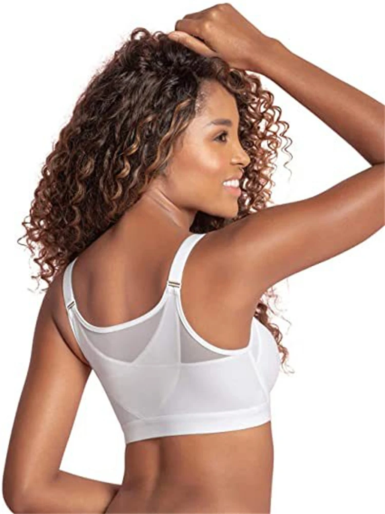 Solid Unshock Training Cross Back Sports Bra Shockproof Fixed Compression Breast Implant Dedicated Bras Corrective Underwear