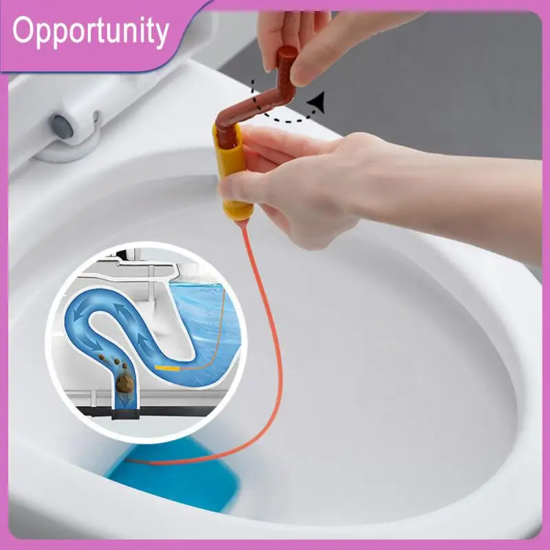 

Clog Remover Cleaning Pipe Dredge New Washbasin Sink Anti-clogging Cleaning Brush Orange Yellow Drain Cleaner Sticks Dredge