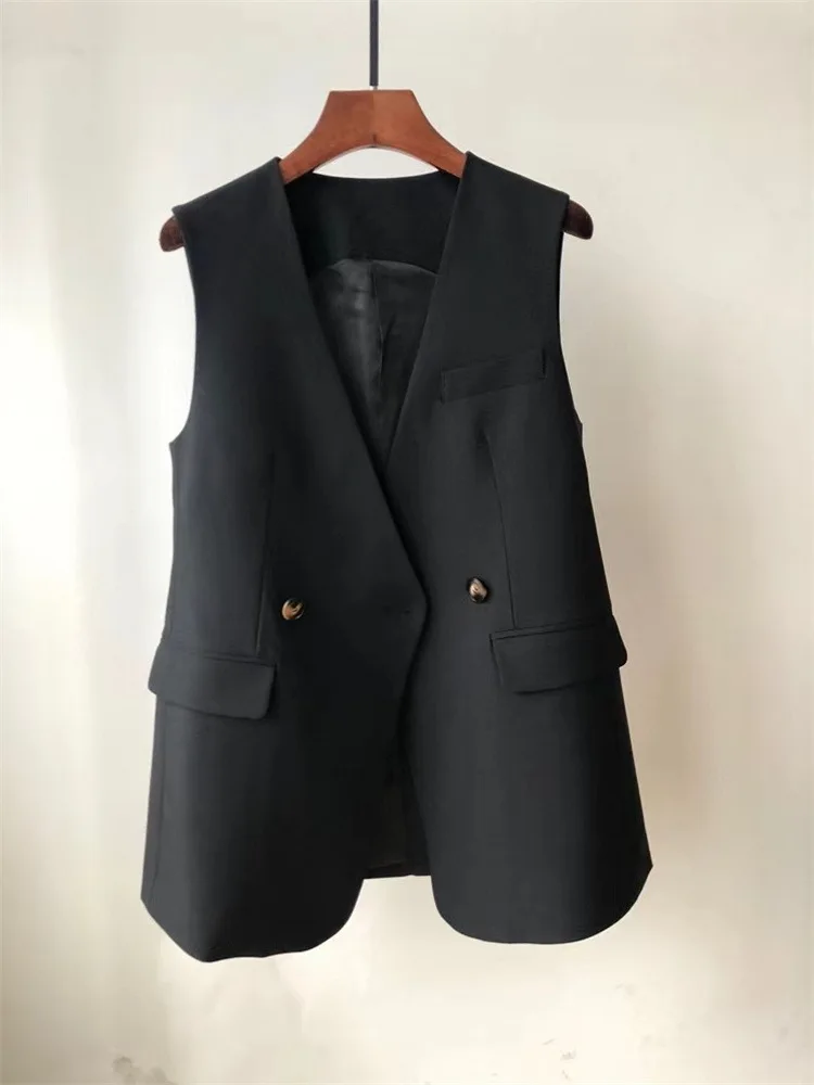 

Новинка 2023, Модный женский повседневный костюм, дизайнерский Универсальный женский костюм средней и длинной длины