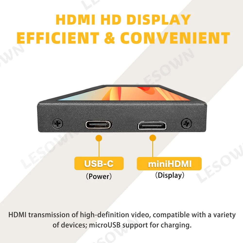 Фото LESOWN 8.8-дюймовый LCD-модуль 480x1920 Full View Bar Display Panel, не требующий драйверов, Mini HDTV, 600 нит, компонентный дисплей №4