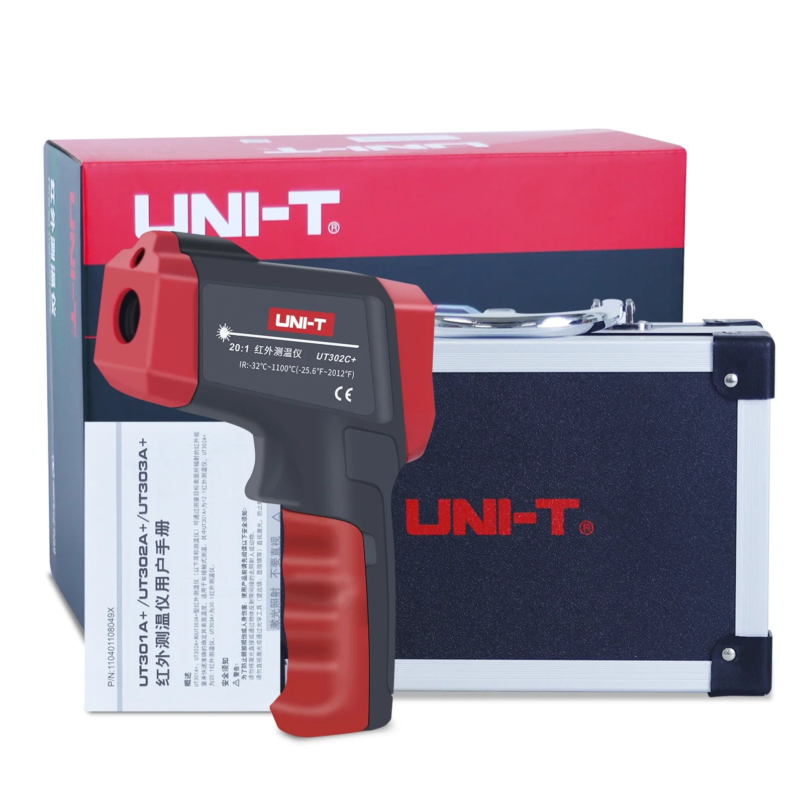 UNI-T UT302A+/UT302C+/UT302D+ Бесконтактная температура EBTN Цветной экран ЖК-измеритель