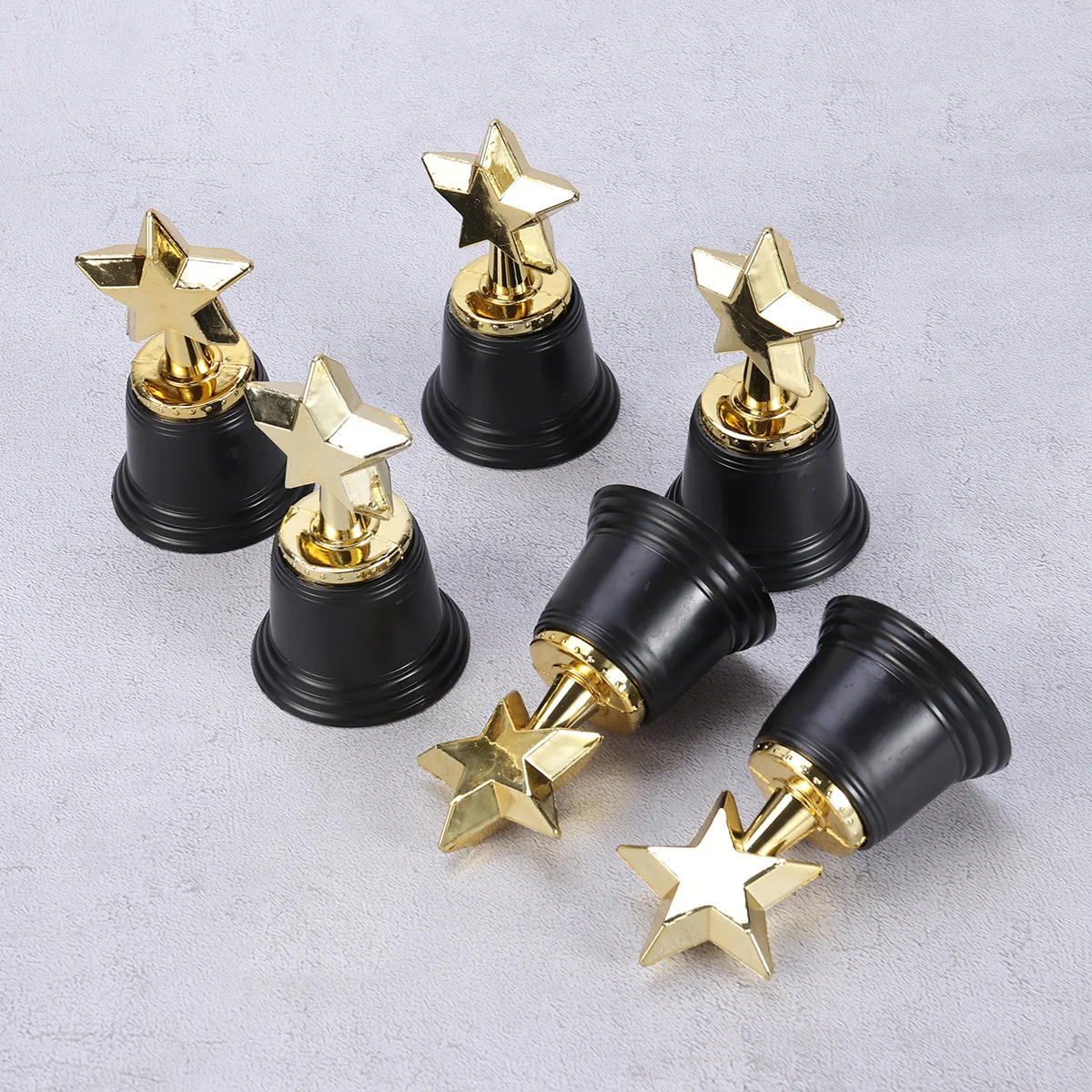 

6pcs Golden Award Kids Mini Toys Reward Prizes for Party Celebrations Ceremony Appreciation Gift Awards