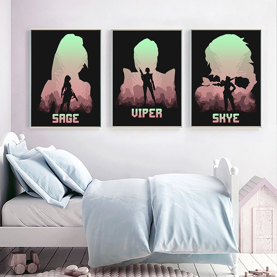 Винтажный игровой постер валорант 2022 Постер Джетт картина настенное искусство