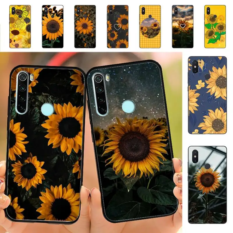 

Sunflower Phone Case for Redmi Note 8 7 9 4 6 pro max T X 5A 3 10 lite pro