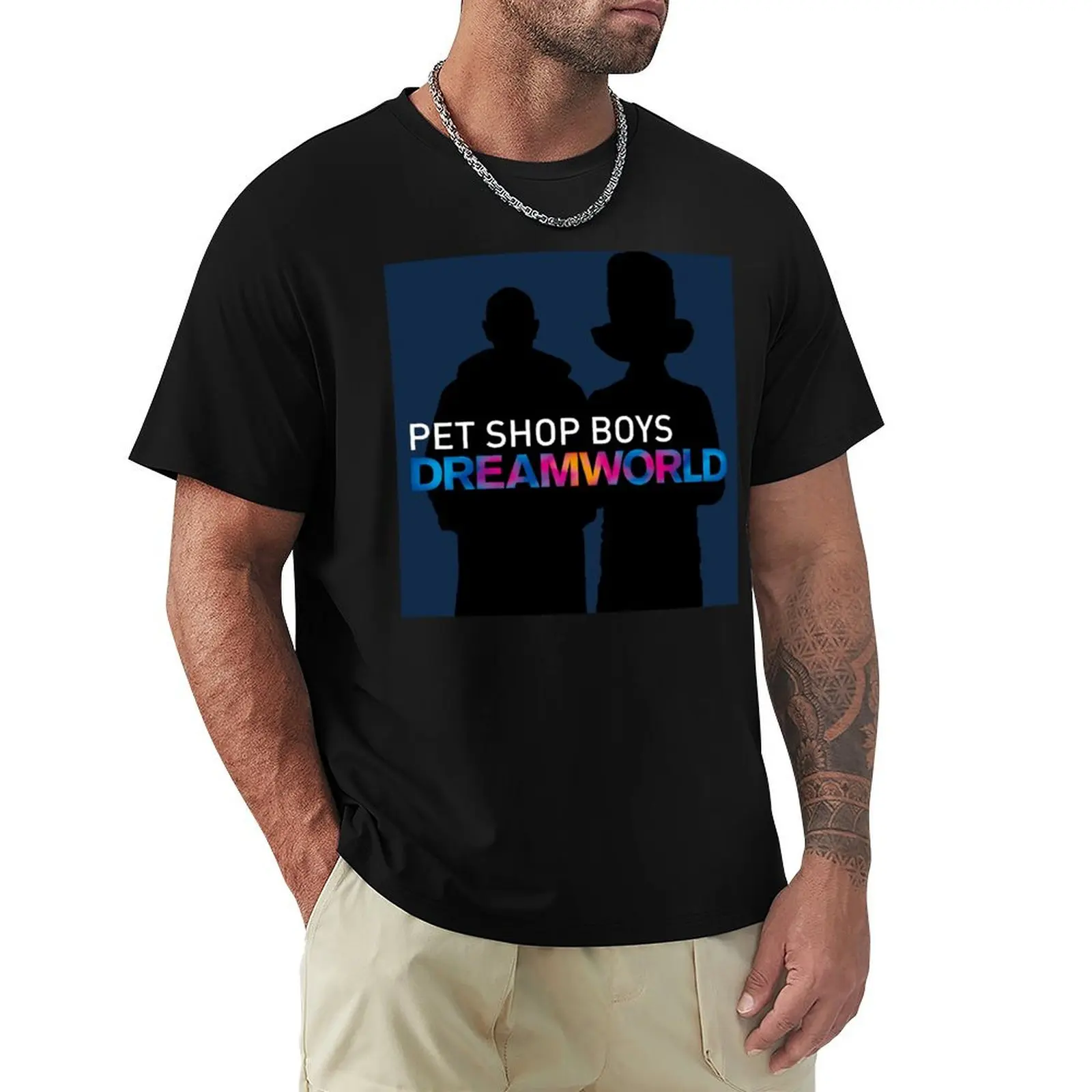 Фото Футболка Pet Dreamworld New Tour 2022, футболки с рисунком, винтажная футболка с принтом животных для мальчиков, персонализированная футболка, мужская футболка №1