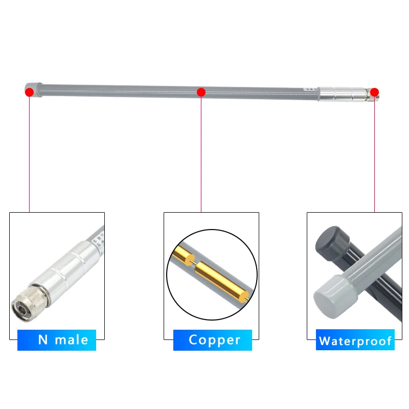 Long Range Outdoor Waterproof Aerial 2.4G 5.8G 8DBI Helium Hotspot Miner FRP Antenna Wifi Wireless Fiberglass Antenna N male