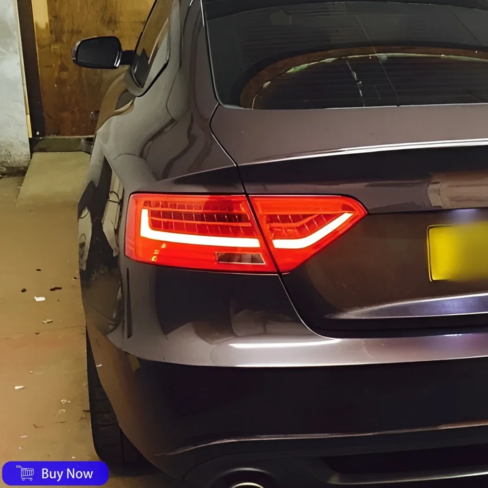 Фото Автомобильные задние фонари для Audi A5 2008-2016, обновленный стиль, чешуя дракона, Стайлинг, светодиодные задние фонари в сборе, аксессуары для указателей поворота №4