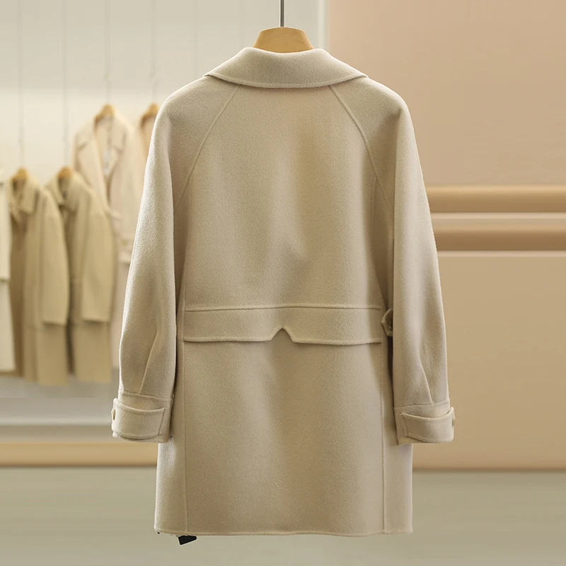 Цена по счетчику 599 [Подтяжка] 00 Элегантный двубортный флисовый свободный