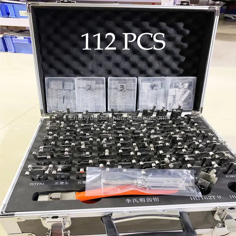 

112PCS Locksmith's Lock Pick Set Lockpicking Tools Professional Car Supplies Lockpick HU66 HU83 HU92 HON66 CY24 VA2T VAC102 HY22