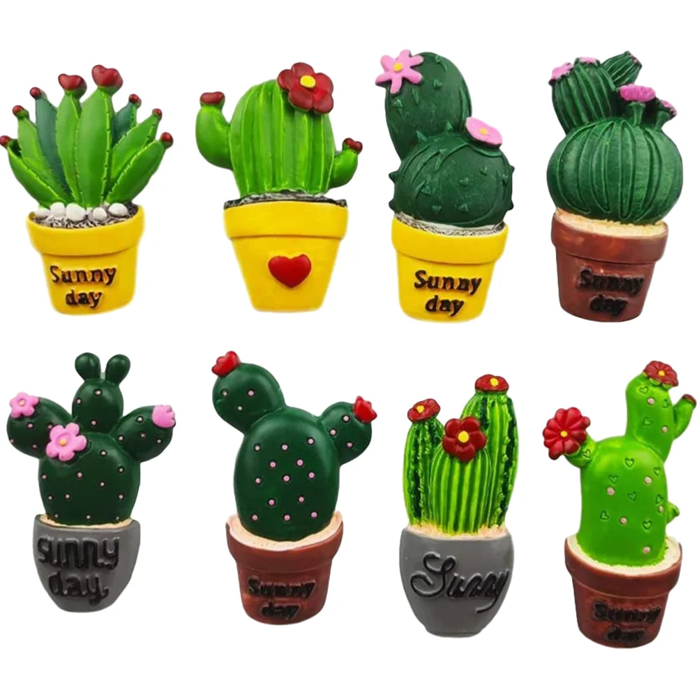 

Potted Model Decoration Resin Crafts DIY Cactus Ornaments Photo Frames Refrigerator Magnets Accessories Artificial