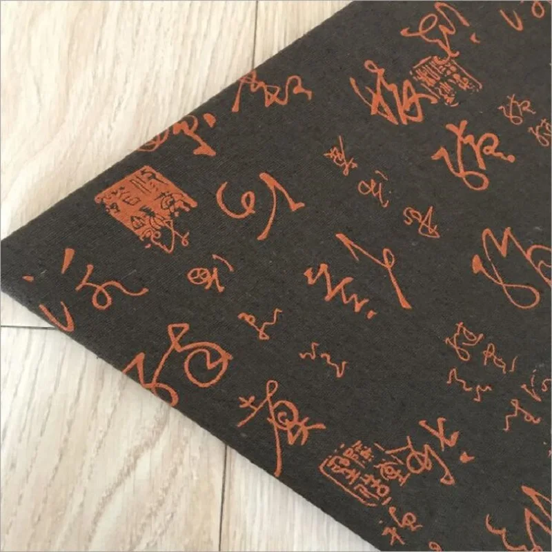 Ткань для рукоделия с китайскими иероглифами ткань ручной работы