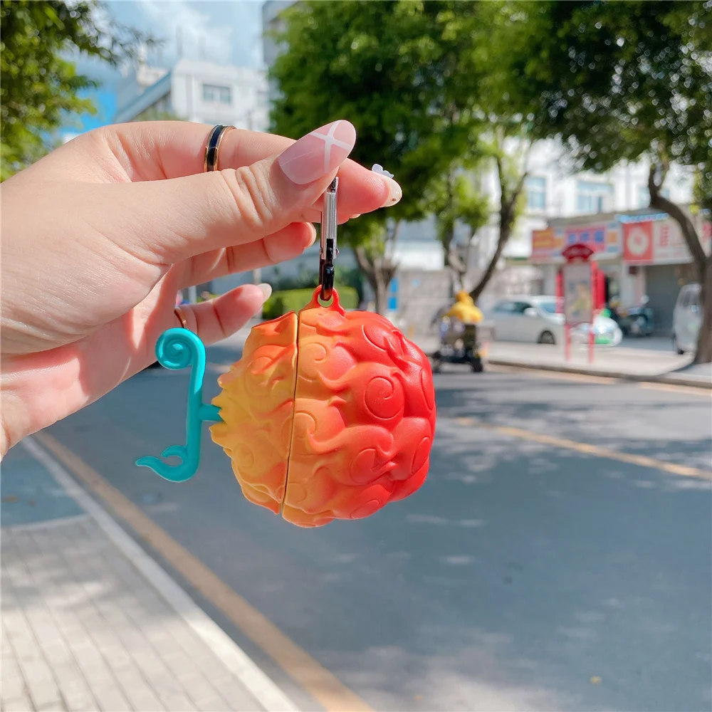

Чехол для наушников one piec flame Portgas · D · Ace Devil Fruit, мягкий чехол для наушников AirPods pro 1 2 3