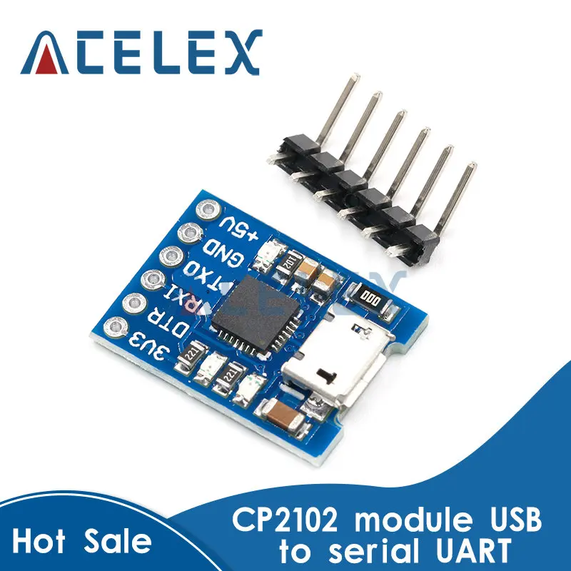 

CP2102 MICRO USB к UART TTL модуль 6-контактный последовательный преобразователь UART STC Замена FT232