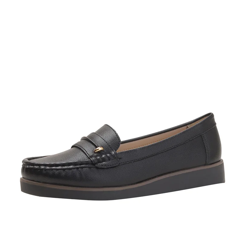 

Shallow cut single shoe women's 2023 new women's versatile casual flat bottomed commuting Lefu shoes F23-2