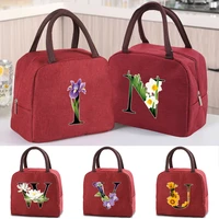 cooler bags portable zipper insulated bag lunch bag women portable handbag lunch dinner box tote thermal food picnic canvas bags