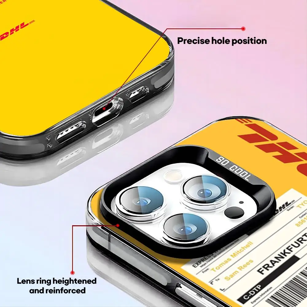 Роскошный международный чехол для телефона Express D-DHl черный цветной серебристый