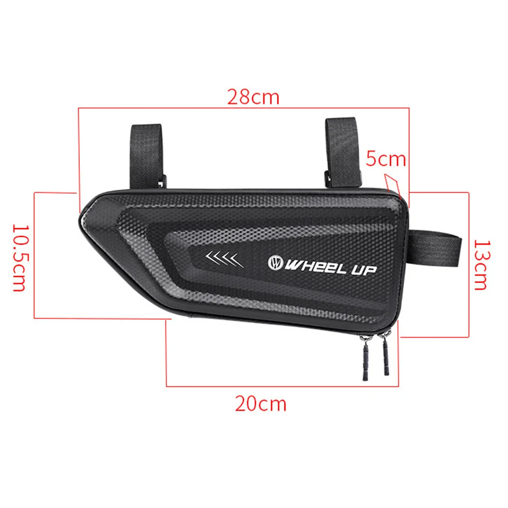 

Mountain Bike Top Tube Frame Storage Pannier Bag Zipper Design EVA Waterproof Cycling Saddle Bag