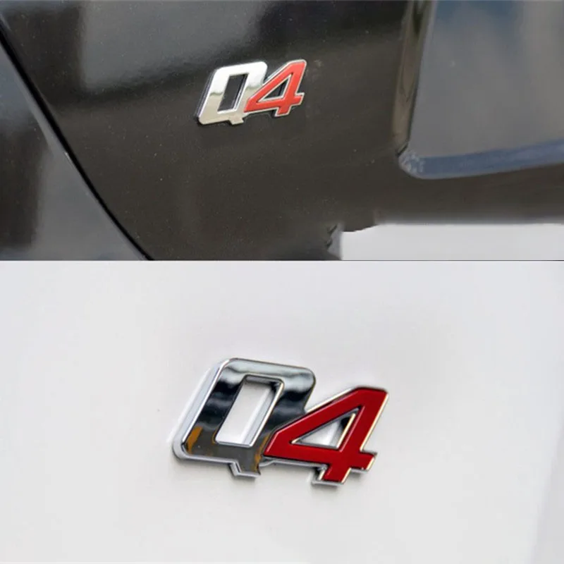 Черная наклейка Q4 Автомобильный логотип Стайлинг эмблема s для Alfa Romeo Giulia Stelvio