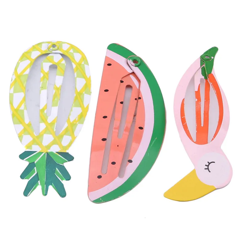 

3Pair /Set Kids Headdress Set Girl Headband Baby Supplies Fruit Pineapple Hairpin Hair Accessories Hair Rope Headwear Hair Clip