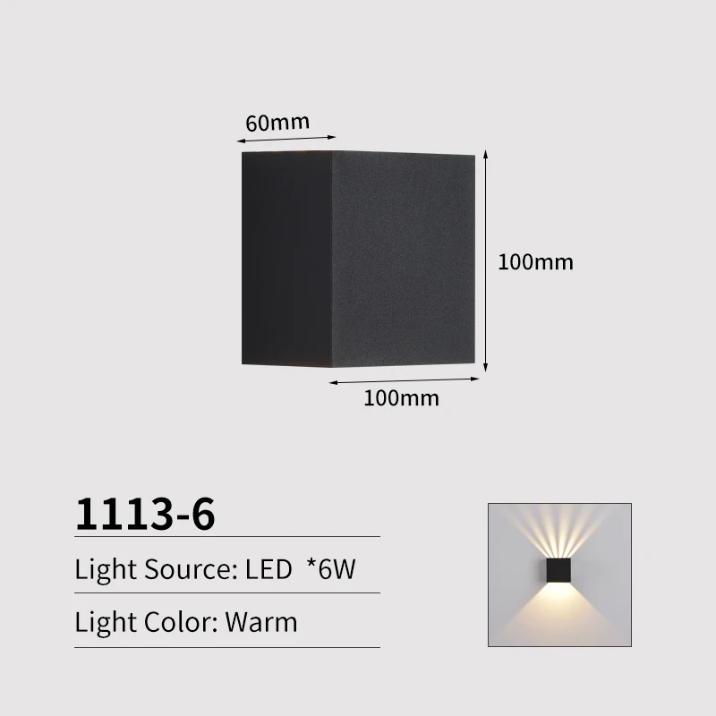 Уличный настенный светильник JoollySun водонепроницаемый светодиодный для
