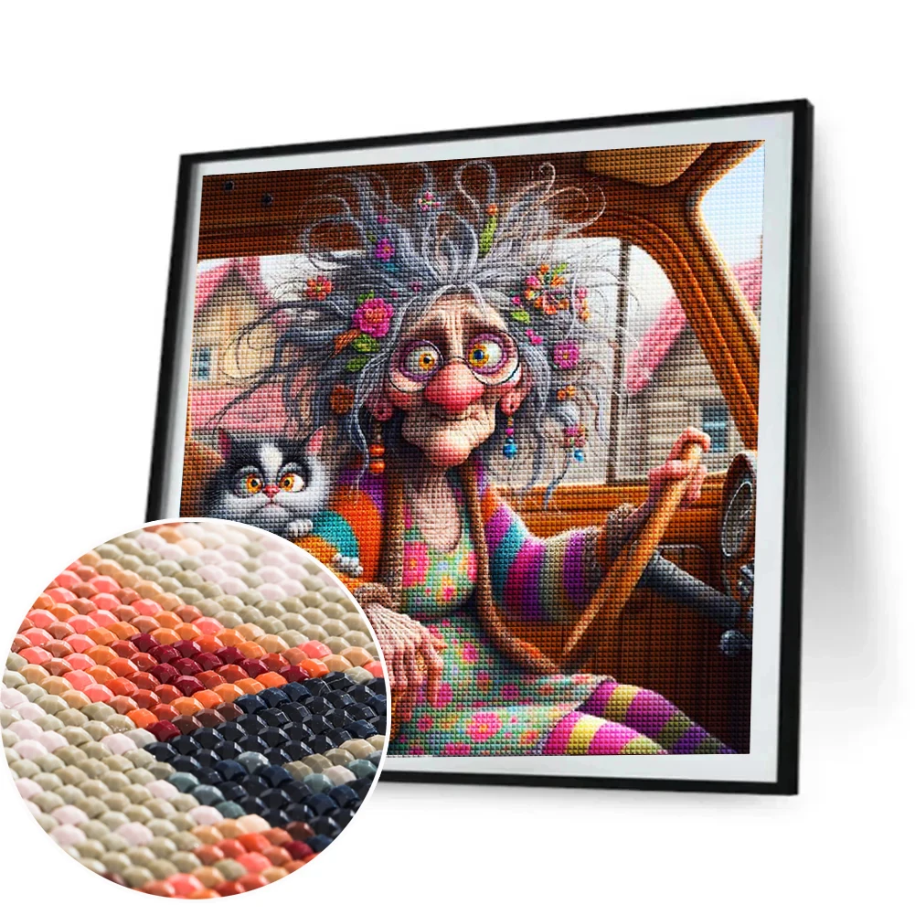 Забавный Dld Lady с индивидуальностью 5D DIY алмазная живопись вышивка крестиком
