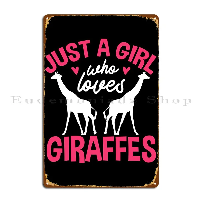 

Giraffe Metal Signs Rusty Classic Garage Designs Garage Tin Sign Poster