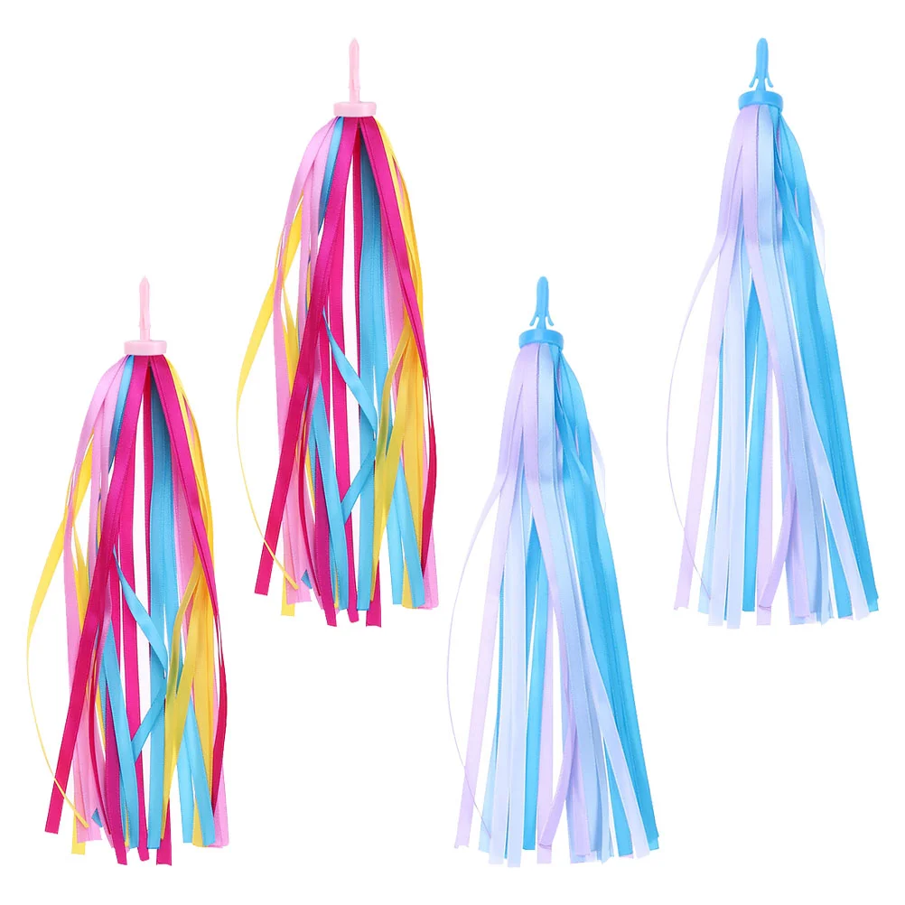 

Streamers Bike Handlebar Ribbon Grips Scooter Children Tasselgirls Tassels Child Streamer Kids Tricycle Handle