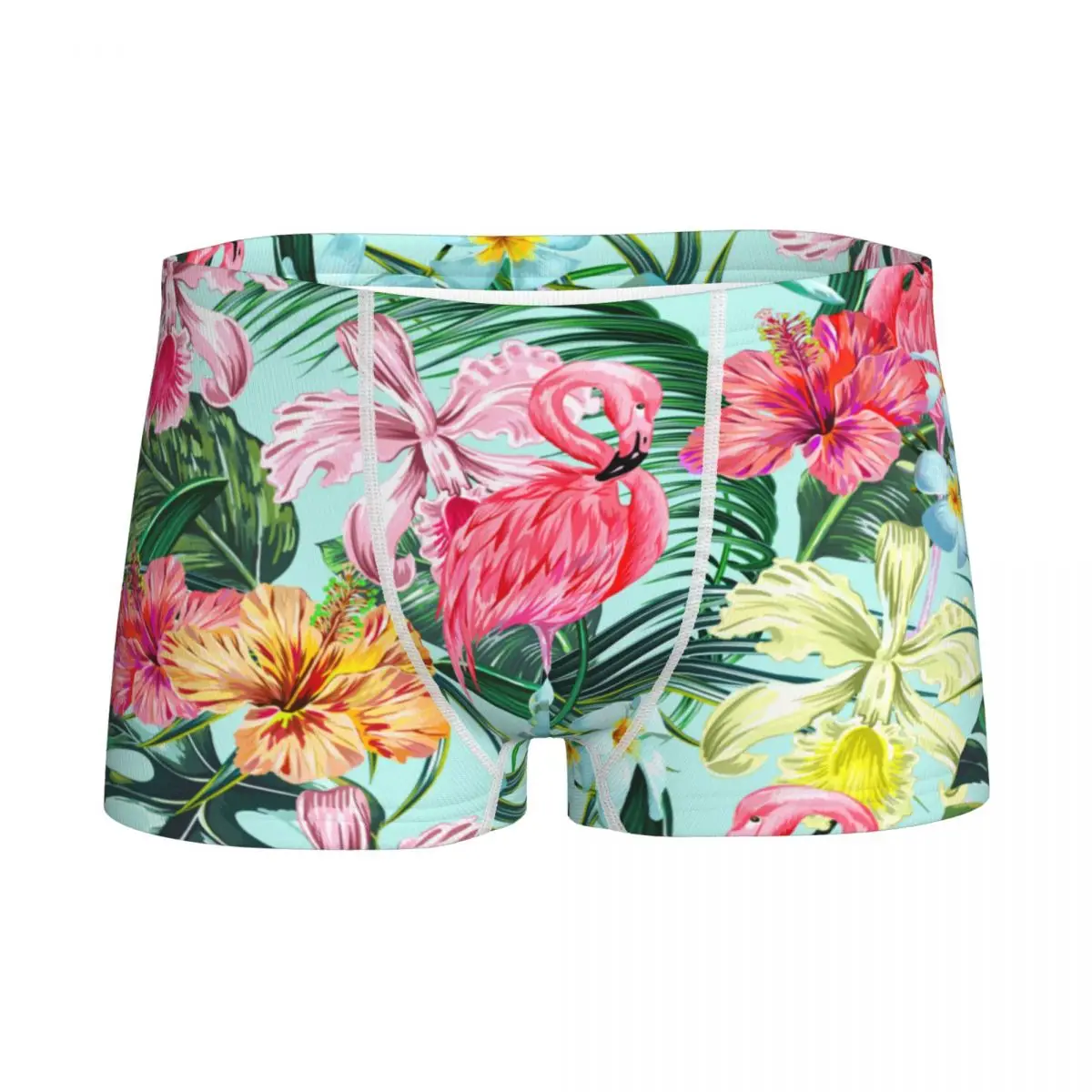 

Boys Summer Tropical Leaves Boxers Cotton Youth Comfortable Underwear Birds Children's Shorts Panties Teenagers Underpants