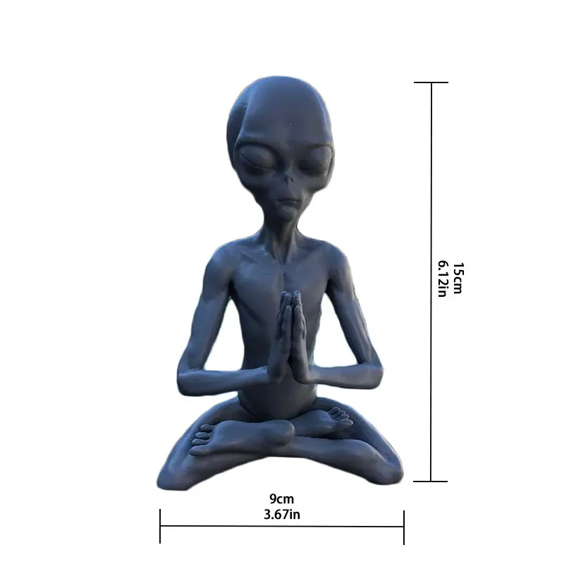 Статуэтка инопланетянина из смолы 1 шт.