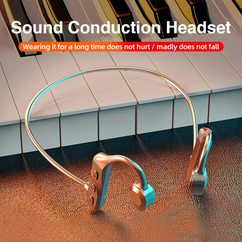 

K69 Bone Conduction Concept Bluetooth Headset Wireless Earphone Waterproof Sport Headphones High Fidelity Stereo Sound Earbuds