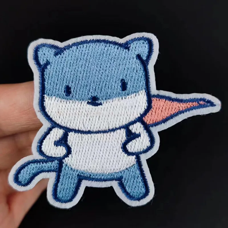 

Embroidery Animal Patch Bear Hero Iron on Patch for clothing accessories Cute Style Pattern Logo Strange things Diy Gifts