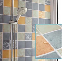 bathroom waterproof moisture proof self adhesive wallpaper cabinet decoration bathroom decoration accessories stickers