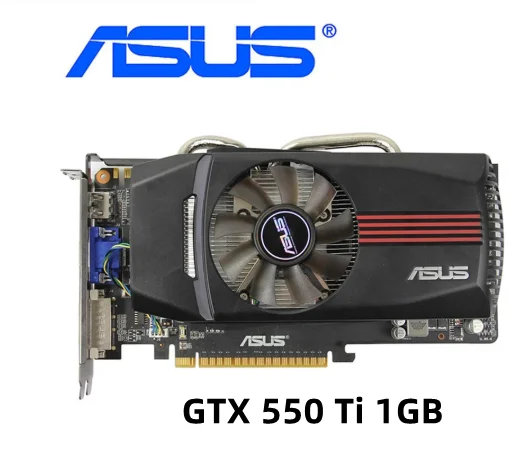Видеокарта asus gtx550 ti 1 ГБ 550 бит gddr5 видеокарты для nvidia 550ti gtx б/у карточки vga аналог
