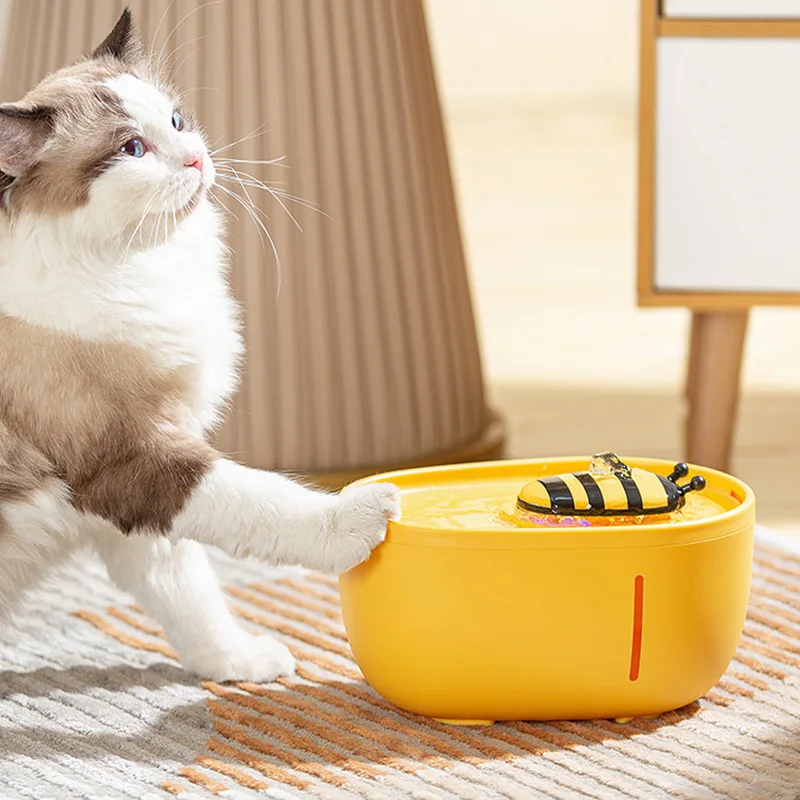 

Automatic Cat Water Fountain Dispenser with LED Light for Cats Dogs and Pets Indoor Drinking