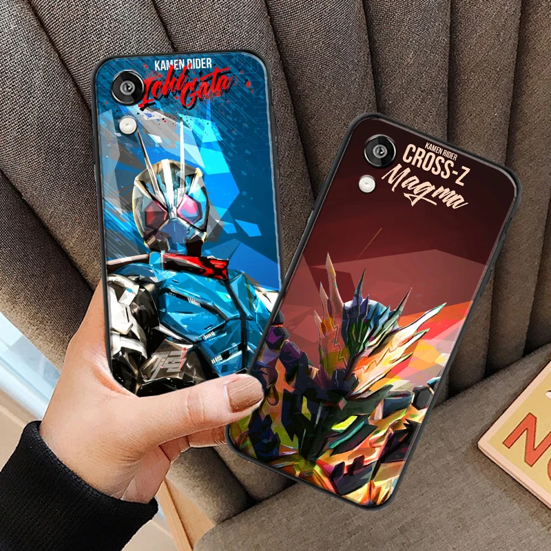 

Bandai Kamen Rider Fashion Classic For Huawei Y6 2019 Y9 2018 Y7 Y9 Prime 2019 Phone Case Liquid Silicon Soft Black Back